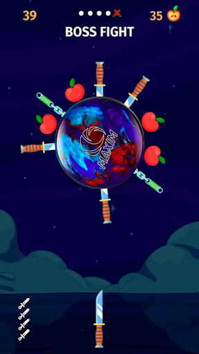 Throw Knife Cut Fruit