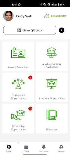 GreenLight Credentials Wallet Screen 3