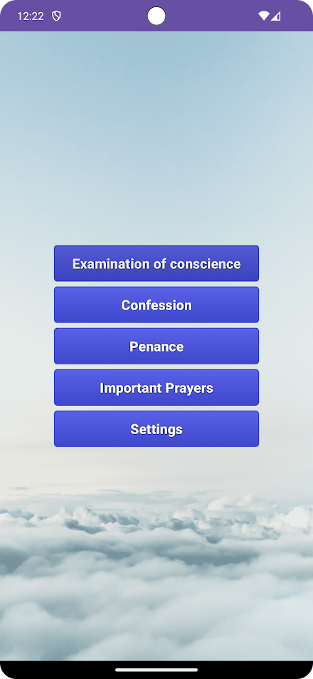 Examination of conscience Screen 1