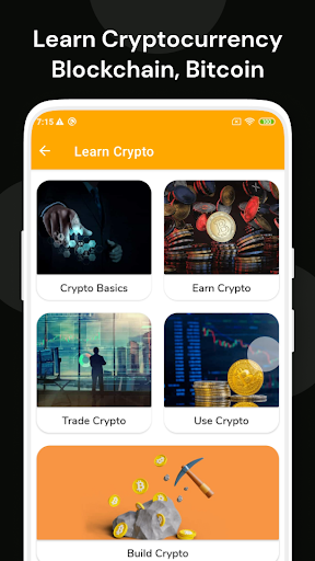 Learn Cryptocurrency & Bitcoin Screen 2