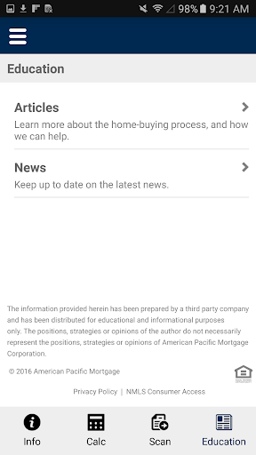 Screenshot of Military Home Loans