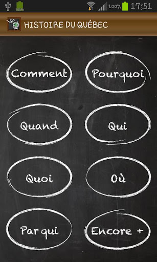 Android application History of Quebec screenshort