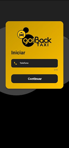Android application GoBack Taxis screenshort