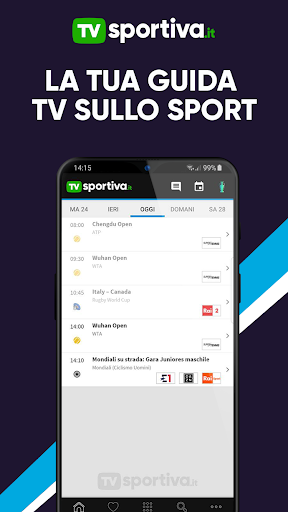 Android application TVsportiva - Sport in TV screenshort