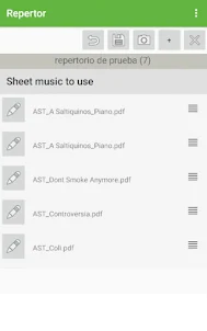 Repertor. Organize sheet music