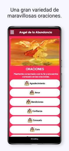 Android application Oraciones Angel de Abundancia screenshort