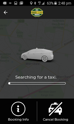 West Suburban Taxi Screen 3