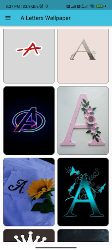 A Letters Wallpapers Screen 2