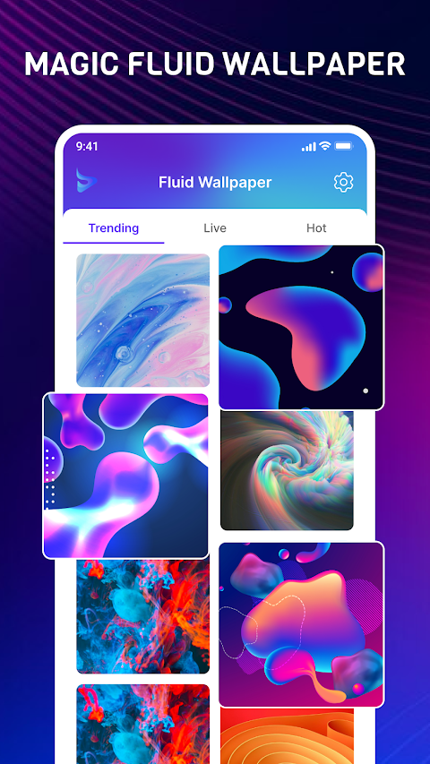 Magic Fluids Live Wallpaper 4kのおすすめ画像1