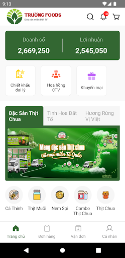 Android application Trường Foods screenshort