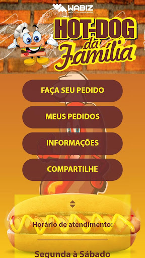 Android application Hot Dog da Família screenshort