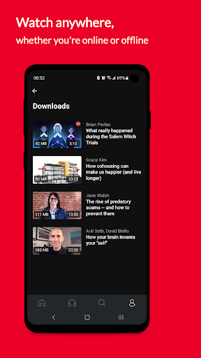 Screenshot of TED