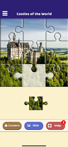 Android application Castles of the World Puzzle screenshort
