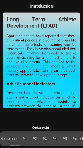 Long Term Athlete Development Screen 2