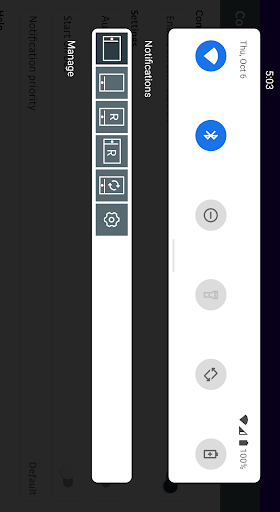 Rotation control - screen mode