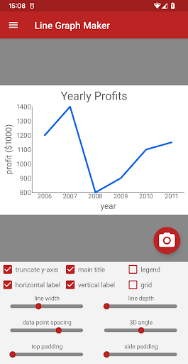 Screenshot of Line Graph Maker
