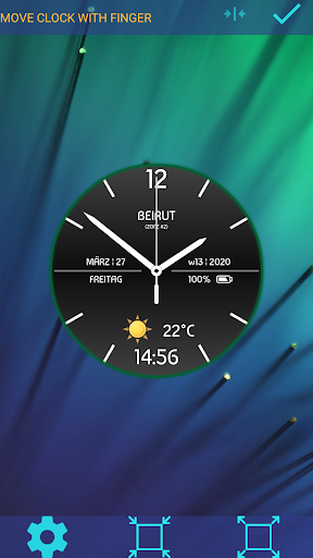 Android application Weather Clock Live Wallpaper screenshort