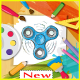 Fidget Spinner Coloring book icon