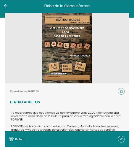 Elche de la Sierra Informa Screen 3