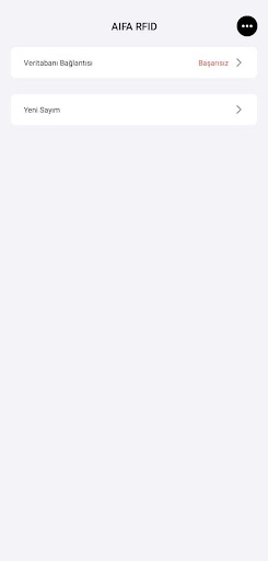 Android application AIFA RFID screenshort