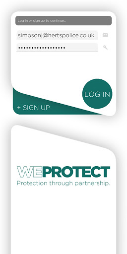 Android application WEPROTECT screenshort