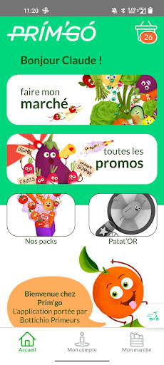Android application PRIMGO screenshort