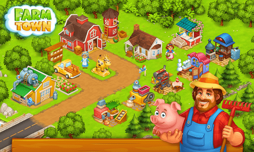 Farm Town: Happy village near small city and town 3.45 screenshots 4