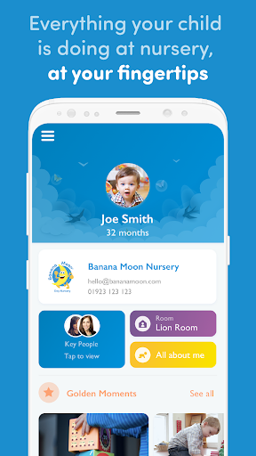 Android application Banana Moon Parent App screenshort