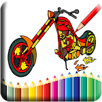 Cover Image of Download Motorcycle Coloring Book 3.0 APK