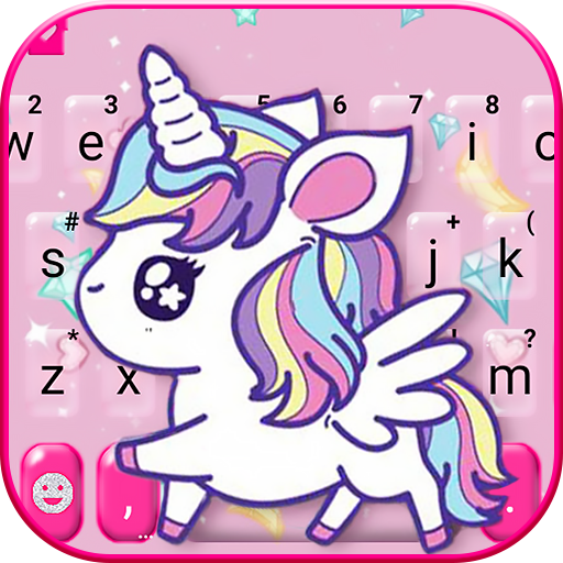 Cute Pink Unicorn Theme  Icon