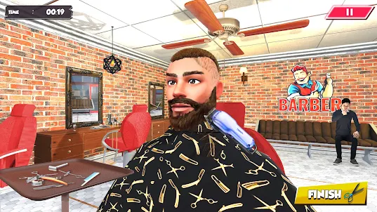 Barber Shop Hair Tattoo Cut 3D