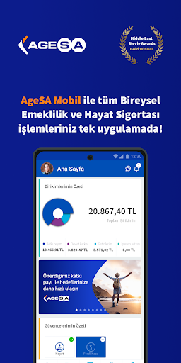 Android application AgeSA Mobil screenshort