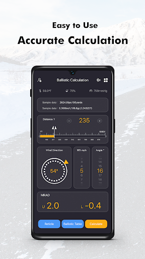 Android application ARKEN Ballistics screenshort