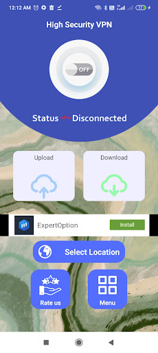 Android application High Security VPN screenshort