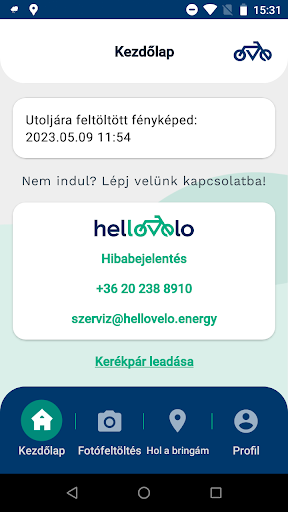 Android application Hellovelo screenshort