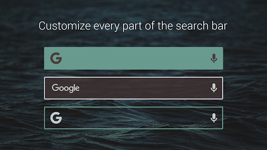 Benutzerdefinierte Suche Bar W Screenshot