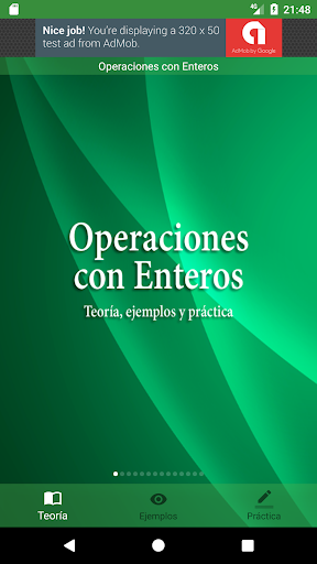 Android application Operaciones con Enteros screenshort