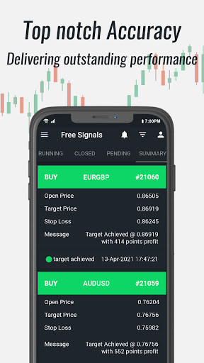 Wetalktrade Forex Signals App Screen 2