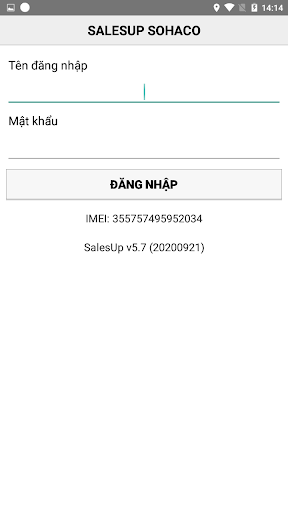Android application SalesUp SOHACO screenshort
