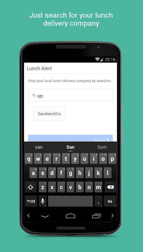 LunchAlert Screen 2