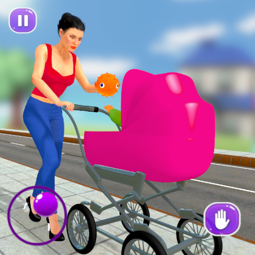 Mother simulator mom games 3D logo