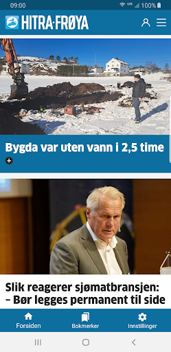 Android application Hitra Frøya screenshort