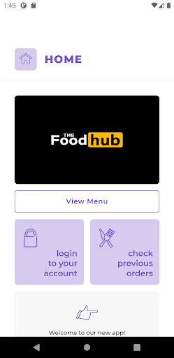 Android application The Food Hub screenshort