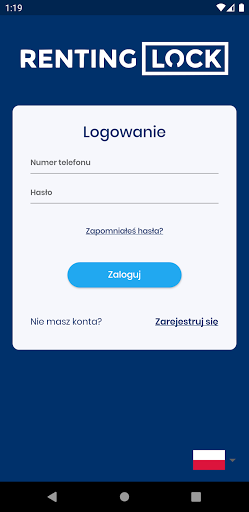 Android application RentingLock screenshort