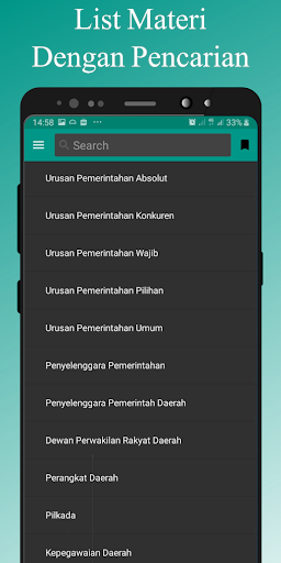 Android application Sistem Pemerintahan Indonesia screenshort
