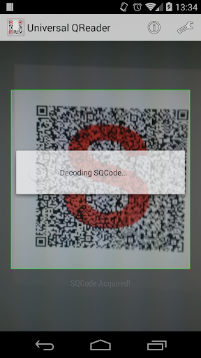 Android application Universal QReader™ screenshort