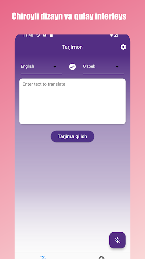Android application Inglizcha-O'zbekcha tarjimon screenshort
