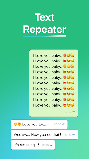 Android application Text Repeater screenshort