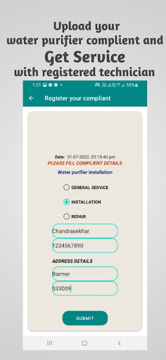 Get Service Screen 2