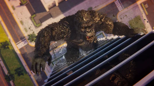 Wütend Gorilla Monster Jäger